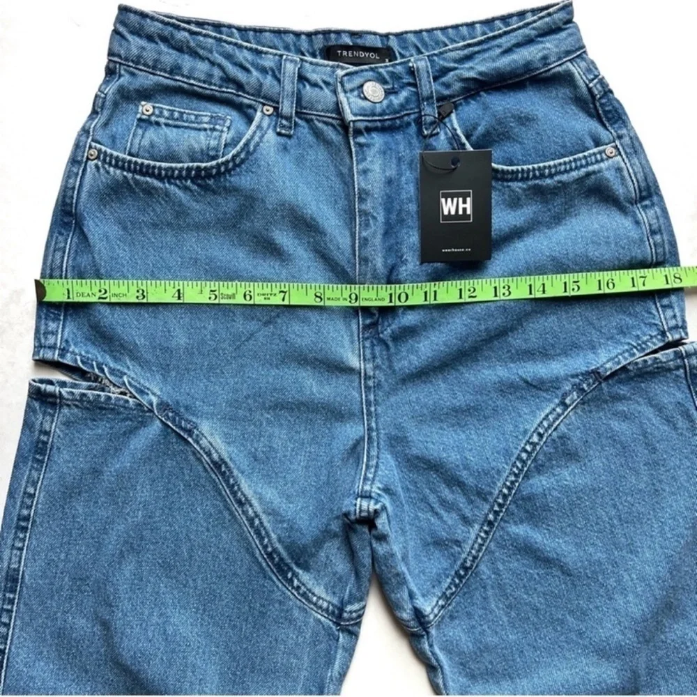 Grika Cut Out Jeans High Rise Denim Trenyol  WearHause Grika Bottom size S